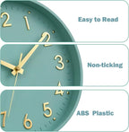 Mosewa Wall Clock 8 Inch, Wall Clocks Battery Operated Silent Non-Ticking - Image 5