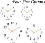 Roymnie Wall Clock, 8 Inch Modern Wall Clocks Battery Operated, Small Silent - Image 2