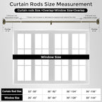2 Pack Curtain Rods 32-46 Inch, Antique Bronze Wrap Around Blackout Curtain Rods - Image 8