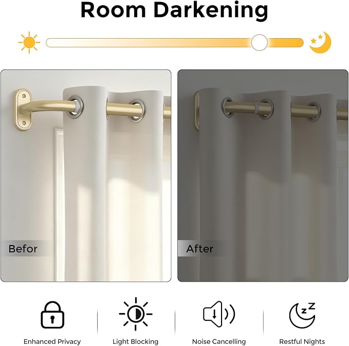 Curtain Rods 36-152 Inch, Living Room, Sliding Door - Image 3