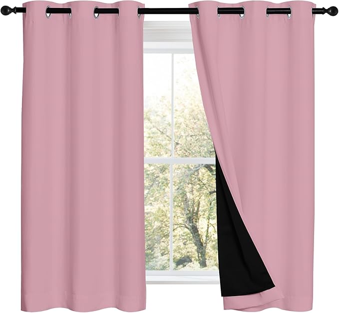 NICETOWN 100% Blackout Short Curtains by NICETOWN