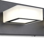 Ralbay Modern Matte Black Bathroom Vanity Light Fixtures 6 Lights Acrylic - Image 7