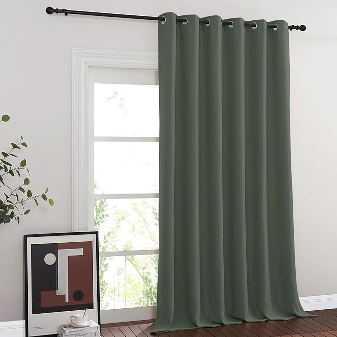 NICETOWN Blackout Sliding Glass Door Curtains, Room Darkening Thermal Insulated by NICETOWN