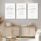 GUBIYU The Lord Your God Is Good Wall Art Black and White Christian Home Decor - Image 4
