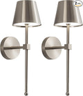 KDG Cordless Wall Sconces Set of 2, Wireless 5200mAh Rechargeable Battery LED by KDG