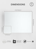 Bumusty Large Cork Board Alternative-48 x 36" Felt Bulletin Board Tiles - Image 2