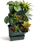 3-Tiers Vertical Wall-Mounted Planter by LZLUCKCOME
