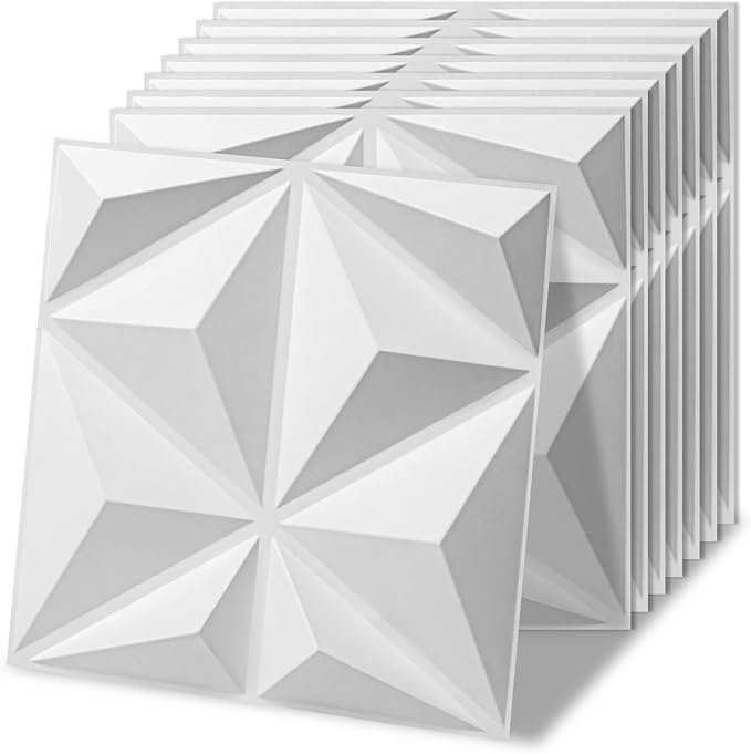 Art3d 20 Pack Decorative 3D Wall Panels, 19 Sq.Feet PVC Interior Wall Décor by Art3d