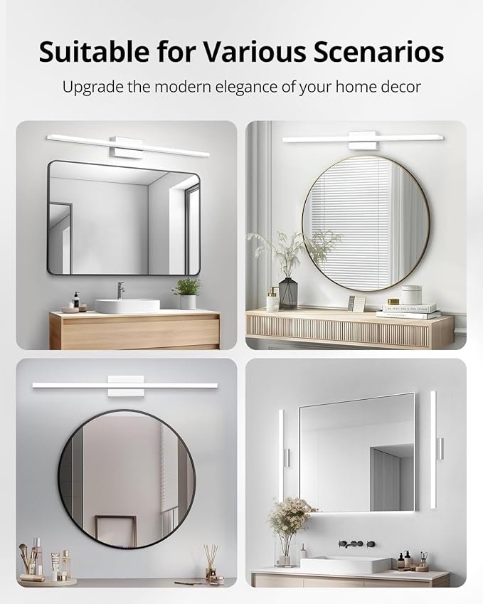Combuh LED Vanity Lights Bar 36 Inch, 20W Bathroom Light Fixtures Over Mirror - Image 6