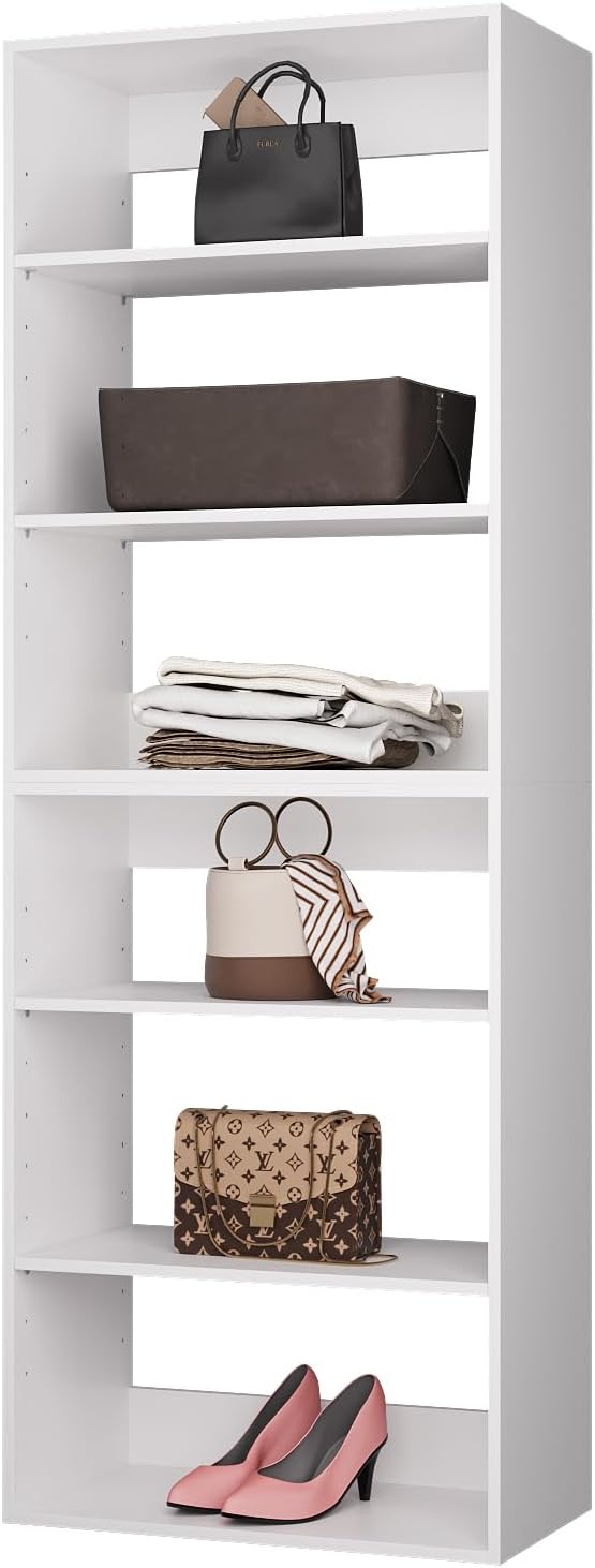 ROOMTEC Modular Closet System, 19.5" Shelf Closet Tower Wall-Mounted Closet - Image 6
