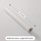 FUKU MON Cream White Grasscloth Wallpaper Peel and Stick 24" x 394" Thickened - Image 5