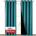 NICETOWN 100% Blackout Curtains 84 inches Long, Pair of Energy Smart & Noise by NICETOWN