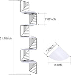 Love-KANKEI Corner Shelf Wall Mount of 5 Tier Rustic Wood Floating Shelves Wall - Image 3