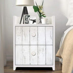CiCiwind Peel and Stick Wallpaper Wood Contact Paper White Shiplap Wall Paper - Image 4