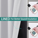 Yakamok 100% Blackout Lined Panels, Thermal Insulated Blackout Curtains - Image 4
