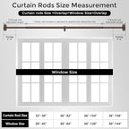 Curtain Rods 36-152 Inch, Bronze Wrap Around Blackout Curtain Rods - Image 8