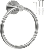 SetSail Towel Holder for Bathroom Wall Silver Towel Ring Stainless Steel Hand by SetSail
