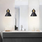 Swing Arm Wall Lamp Plug-in Cord Industrial Wall Sconce, Bronze and Black Finish - Image 8