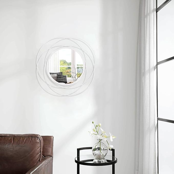 Wall Mirror Modern Metal Frame Arts Circle Mirror - Image 4