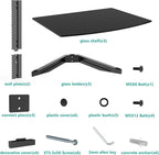 WALI Floating TV Shelf, 3 Tier Glass Projector Shelf - Image 5