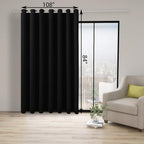 BONZER Room Divider Curtain Grommet Thermal Insulated Wide Blackout Curtains - Image 3