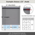 AOSKY Cordless Roller Shades Blackout Blinds - Image 5