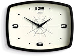 JONES CLOCKS® Movie wall Clock | Retro Rectangular Clock | 10 inch | Black | by JONESCLOCKS