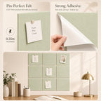 Large Cork Boards for Walls – 36" x 24" Self Adhesive Felt Wall Tiles - Image 3