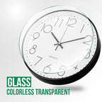 Wall Clock 10 Inch Non-Ticking Silent Modern Simple Style Round Decor Clock - Image 5