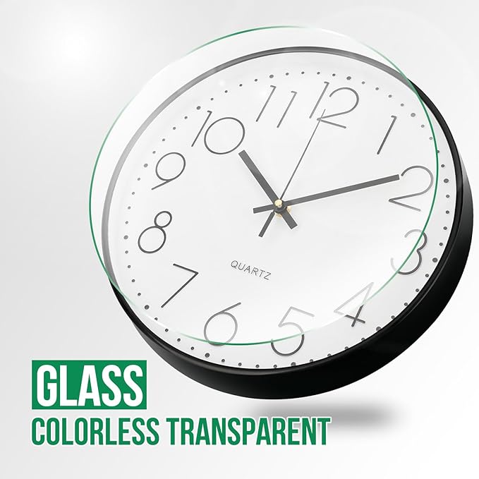 Wall Clock Non-Ticking Silent Modern Simple Style Round Decor Clock - Image 5