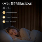 CUCRAF Brown Blackout Curtains 54 inch Length 2 Panels Set, Rod Pocket Room - Image 9
