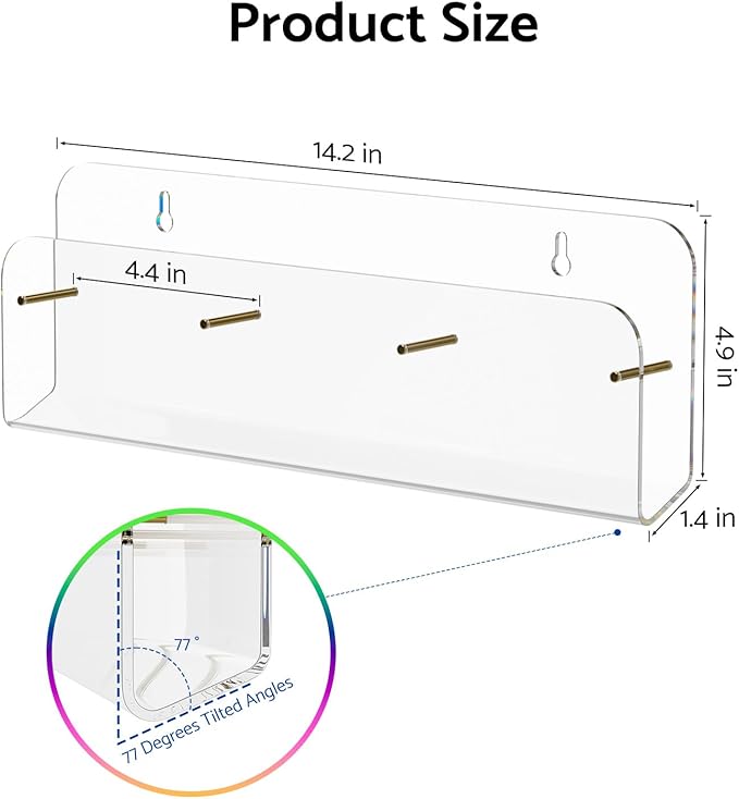 HIIMIEI Brochure Holder Wall Mount: 2-Pack Acrylic Modular Flyer, Pamphlet - Image 7