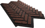 EverStone Herringbone Faux Brick Panel, 46 1/2"W x 25 1/4"H x 1"D, Heath Color - Image 6