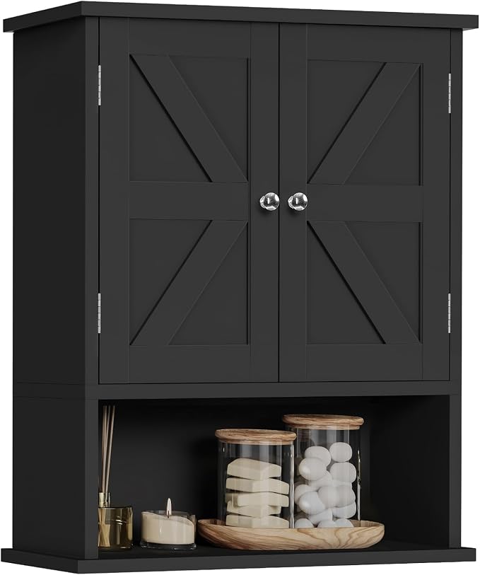 TEENFON Bathroom Wall Cabinet, Over The Toilet Space Saver Storage Cabinet by TEENFON