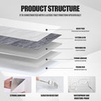 Chejiaye 22pcs Marble Peel and Stick Backsplash Waterproof Washroom Wall Panels - Image 5