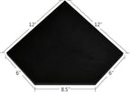WELLAND 12-Inch Black Floating Corner Shelves Set of 2, Wall Mounted Storage - Image 3