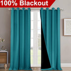 NICETOWN Full Shading Curtains 90 inches Long 2 Panels Set - Image 2
