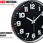 Wall Clock, 8inch Modern Silent Non-Ticking Wall Clocks Battery Operated - Image 7