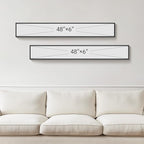 Long Narrow Framed Neutral Abstract Vertical Wall Art Set, 2 Piece Modern - Image 5
