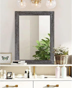 AAZZKANG Wall Mirror with Rectangle Wood Frame Large 26"x18" Rustic Decorative - Image 4