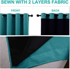NICETOWN 100% Blackout Short Curtains - Image 4