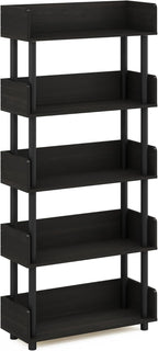 Furinno TURN-N-TUBE 5-Tier Display Shelf, Storage Shelves, Book Shelf, Open - Image 4