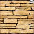 COMSTICKC Peel and Stick Faux Stone Wall Sticker Wall Panels, Not Real Stone by COMSTICKCDECOR