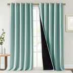NICETOWN Aqua Blue 100% Blackout Curtains by NICETOWN