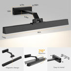 Picture Lights for Wall, Battery Operated Picture Light 16in Gallery Light for - Image 7