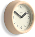 JONES CLOCKS® Fuze wall Clock | Small Round Clock | Beige | Playful Modern by JONESCLOCKS