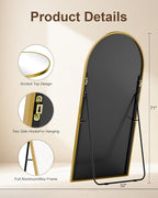 71"x32" Floor Mirror Full Length, Arched Full Length Mirror - Image 7