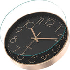 Silent Wall Clock 12 Inch Non-Ticking Wall Clocks Battery Operated - Image 2