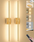 Ouyulong Battery Operated Wall Sconces Set of 2, 10000mAh Wireless Rechargeable by Ouyulong