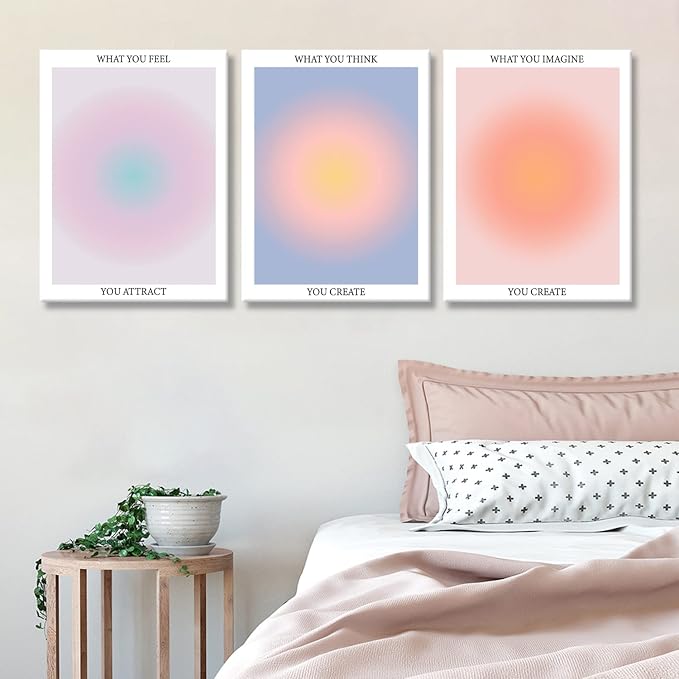 Framed 3Pcs Abstract Wall Art Poster Room Aesthetics Spiritual Spiritual - Image 6